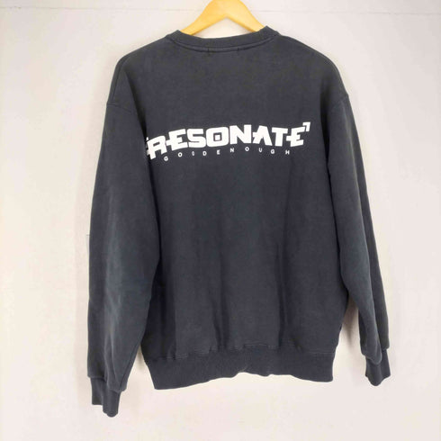 リゾネイトグッドイナフ RESONATE GOOD ENOUGH バックプリントスウェット メンズ JPN:L